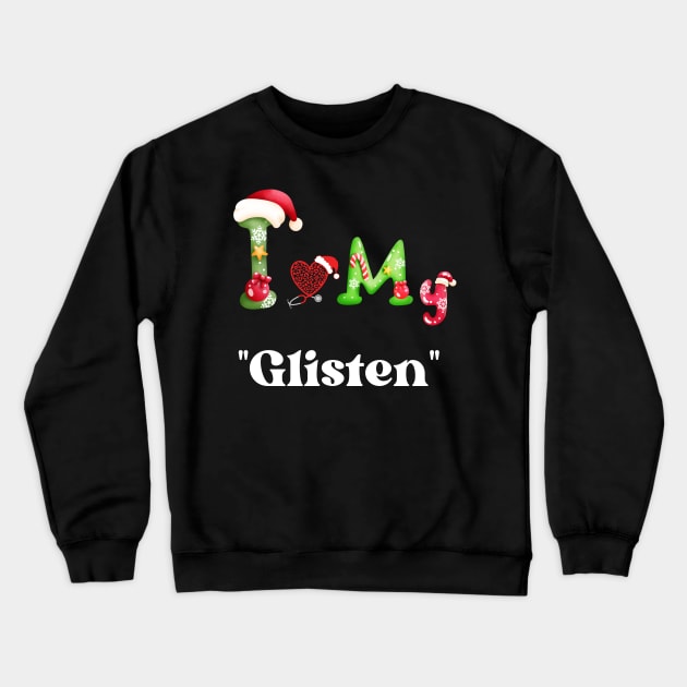Xmas with "Glisten" Crewneck Sweatshirt by Tee Trendz